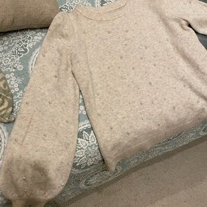 Pearl studded sweater
